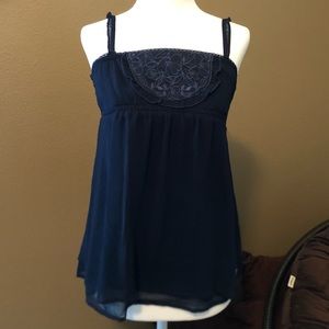 Hollister XS Navy Blue Tank Top/Camisole